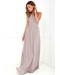 Air Of Romance Taupe Maxi Dress